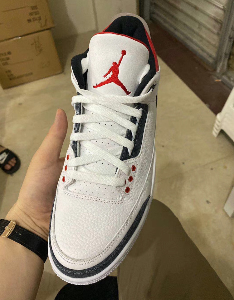 New Men Air Jordan 3 SE Denim Shoes